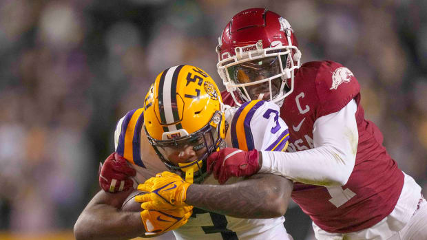 Tyrion Davis-Price-Joe Foucha-Arkansas-LSU